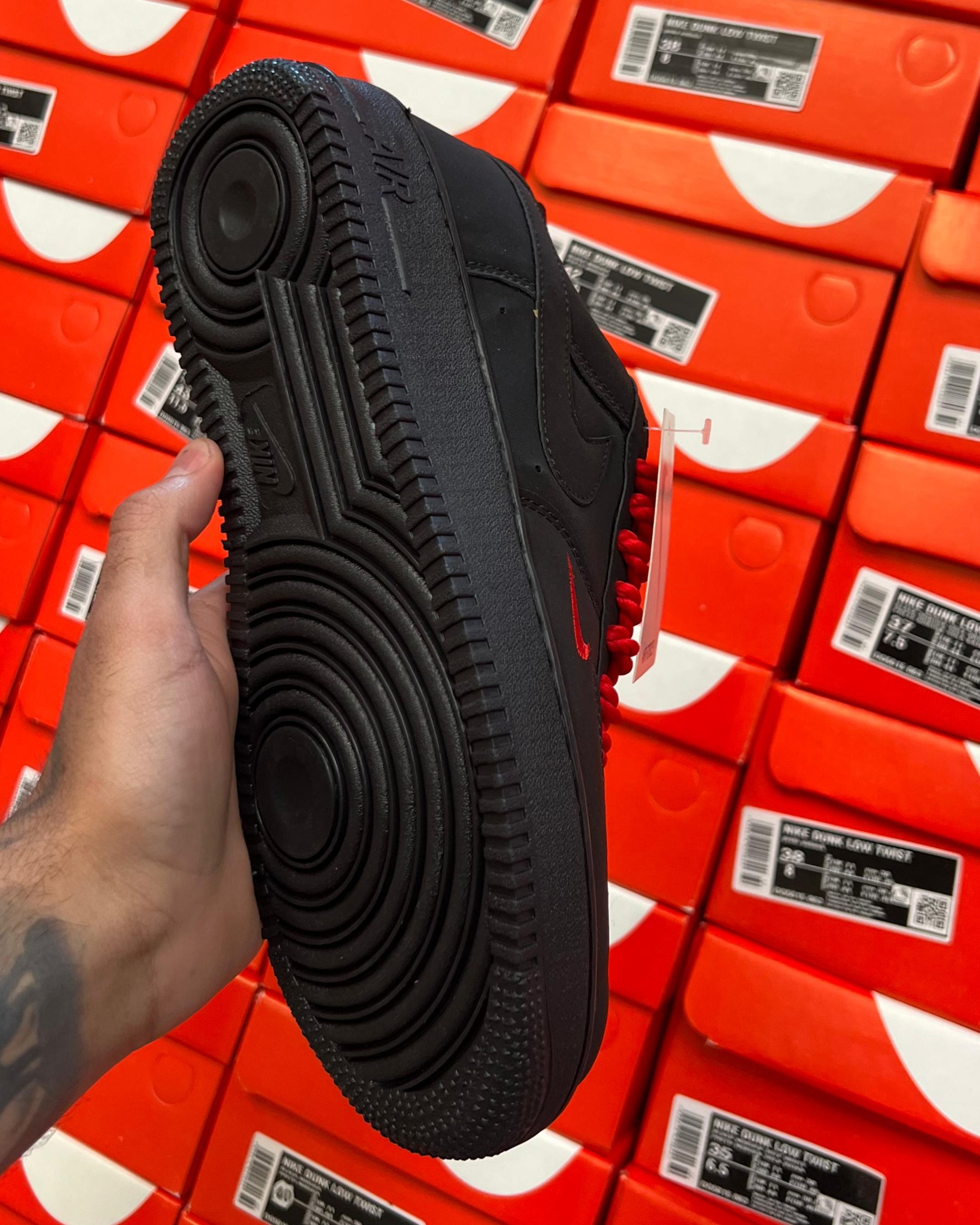 Tênis Masculino AF1 Black/Red