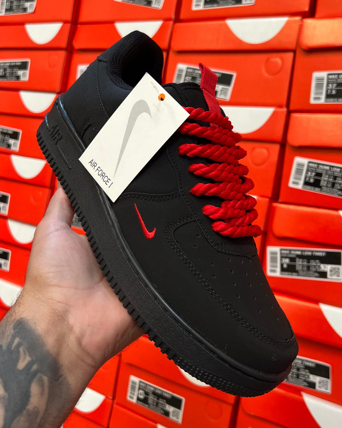 Tênis Masculino AF1 Black/Red