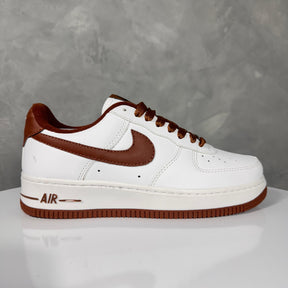 Tênis Unissex AF1 Branco/Caramelo Premium