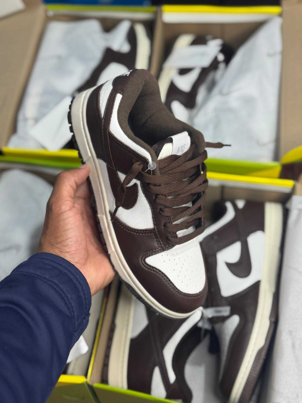 Tênis Unissex Dunk SB Branco/Marrom